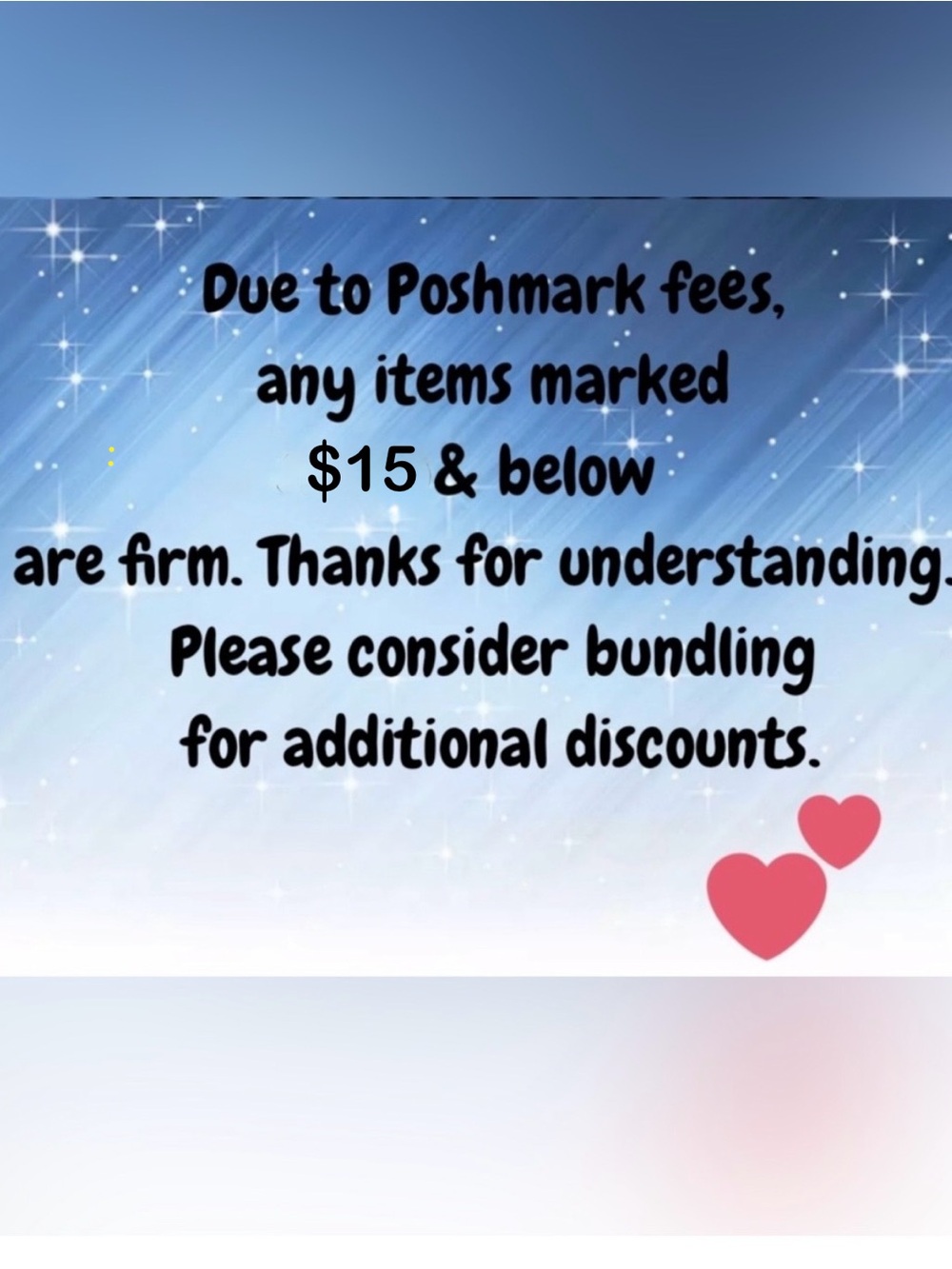 💎💎 Please READ BEFORE sending offers! Poshmark fees, etc 😁 💎💎